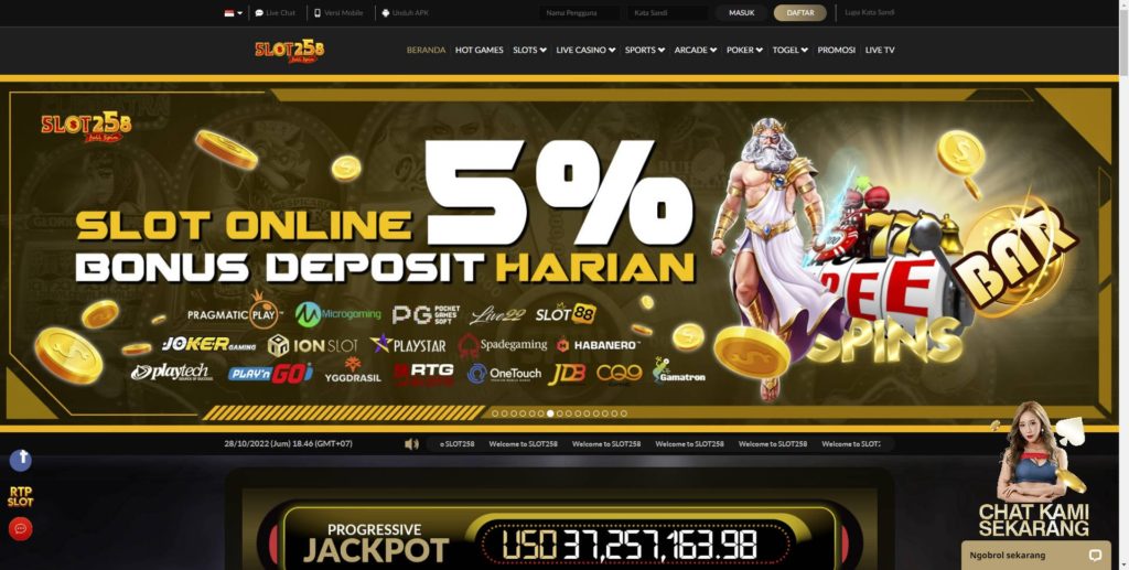 Slot258: Daftar Situs RTP Slot Gacor Online Gampang Menang Hari Ini